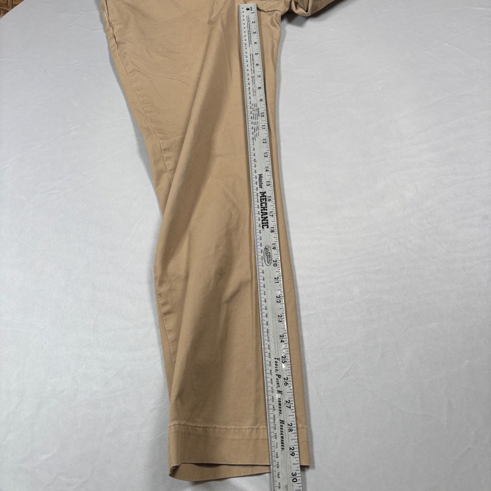 Polo Ralph Lauren Chino Pants Men 34x30 Tan Stretch Straight Fit Khakis - Picture 10 of 11